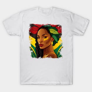 I Am Black History African Woman T-Shirt T-Shirt